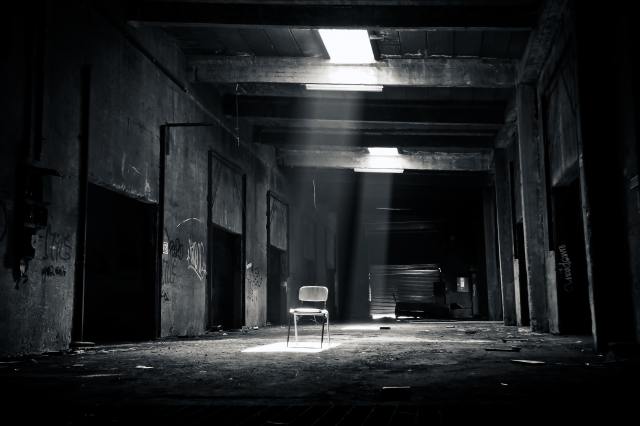 grayscale-photo-of-chair-inside-the-establishment-162389